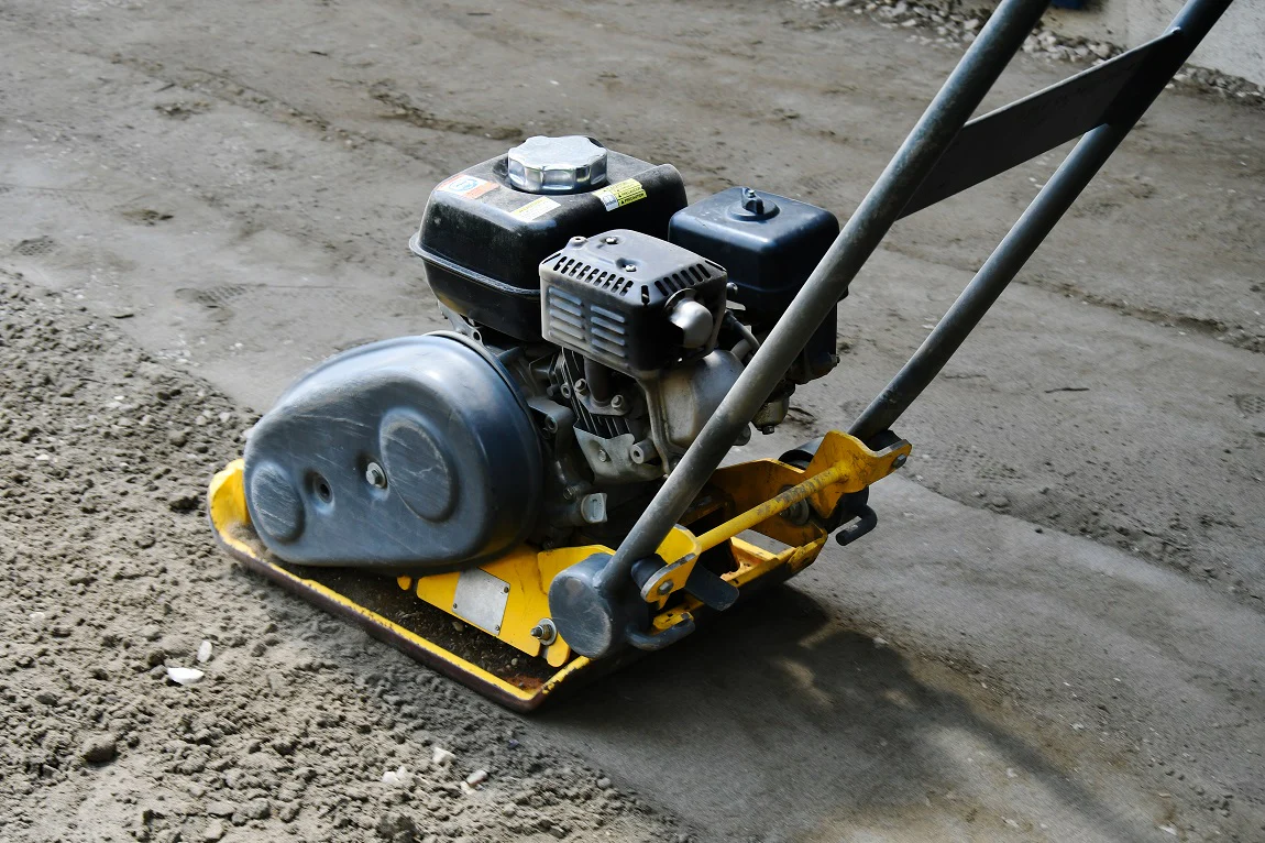 Compaction equipment on site in Dubai